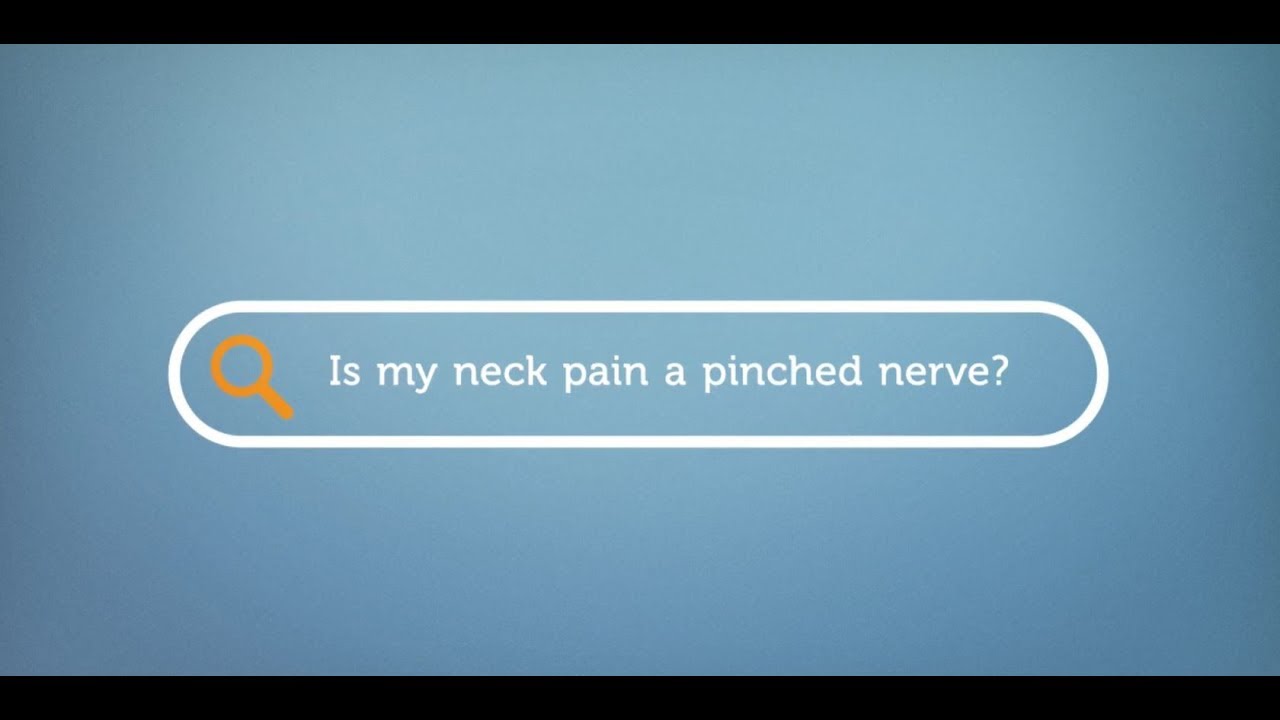 Is my neck pain a pinched nerve?