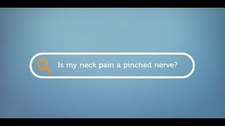 Is my neck pain a pinched nerve?