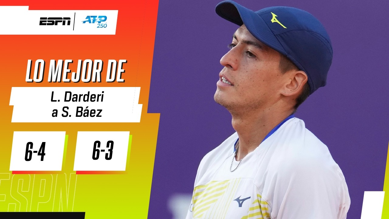COMO PASÓ EN BUENOS AIRES, BÁEZ QUEDÓ ELIMINADO EN SEMIS ANTE DARDERI EN CHILE | RESUMEN
