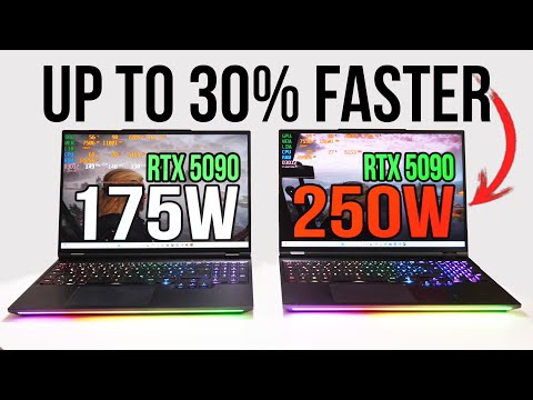 Shunt Modded RTX 5090 Laptop: 250W vs 175W - Record Setting Benchmarks, Thermals, and Performance