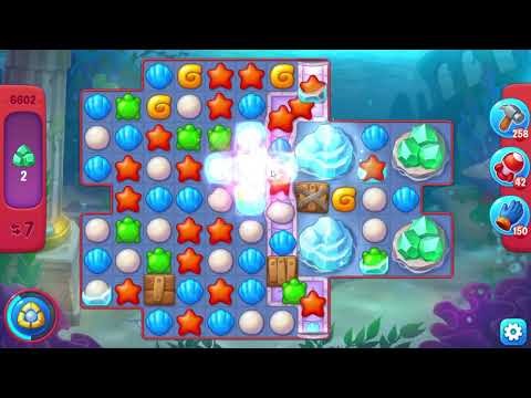 Fishdom 6602 Hard Level - 14 moves - NO BooSTERS