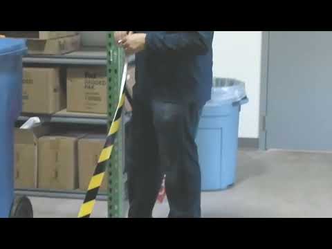 Mighty line safety floor tape installation