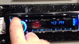 How to set clock on new Pioneer car stereo