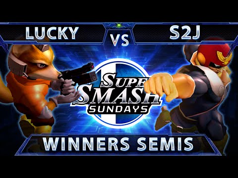 SSS 29 - Lucky (Fox) Vs. S2J (Falcon) SSBM Winners Semis - Melee