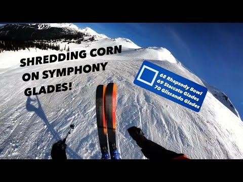 Skiing Whistler Blackcomb Blue Squares- Rhapsody Bowl, Staccato & Glissando Glades!