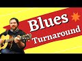 Classic Blues Turnaround Guitar Lesson Acoustic Blues In A