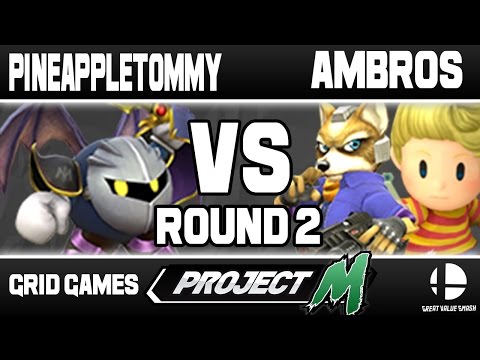 PineappleTommy (Metaknight) VS Ambros (Fox/Lucas) | Grid Weekly Round 2
