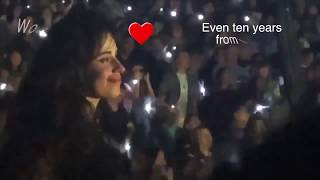 Camila Cabello - live reaction during &quot;When you&#39;re ready&quot; (Oakland)