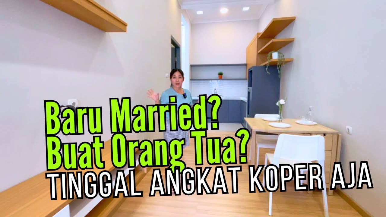 Rumah Full Furnish , Cukup Jalan Kaki ke Pakuwon City Mall di Pakuwin City