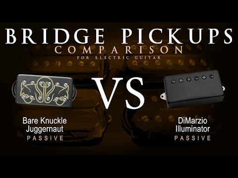 Bare Knuckle JUGGERNAUT vs DiMarzio ILLUMINATOR - Bridge Guitar Pickup Comparison Tone Demo