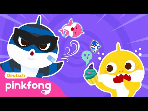 [NEU] Mini-Hai-Familie Versteckspiel 🔍 | Baby Shark Deutsch | Pinkfong, Baby Hai! Kinderlieder