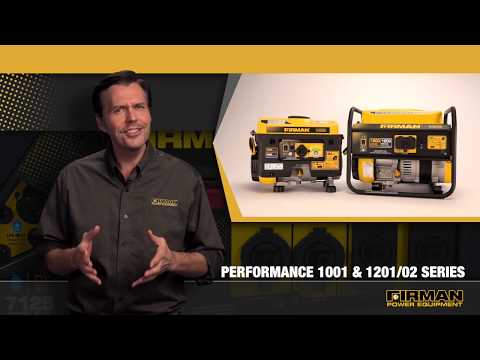 FIRMAN Open Frame 1500/1300W and 1300/1050W Gasoline Powered Portable Generator