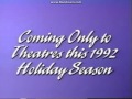 Coming Only To Theatres This 1992 Holiday Season Non 1992 Variant