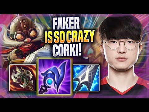 FAKER IS SO CRAZY WITH CORKI! - T1 Faker Plays Corki MID vs Qiyana! | Season 2022