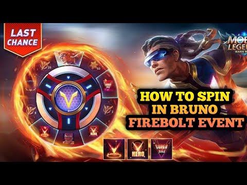 HOW TO SPIN IN BRUNO's FIREBOLT EVENT!??? | MLBB