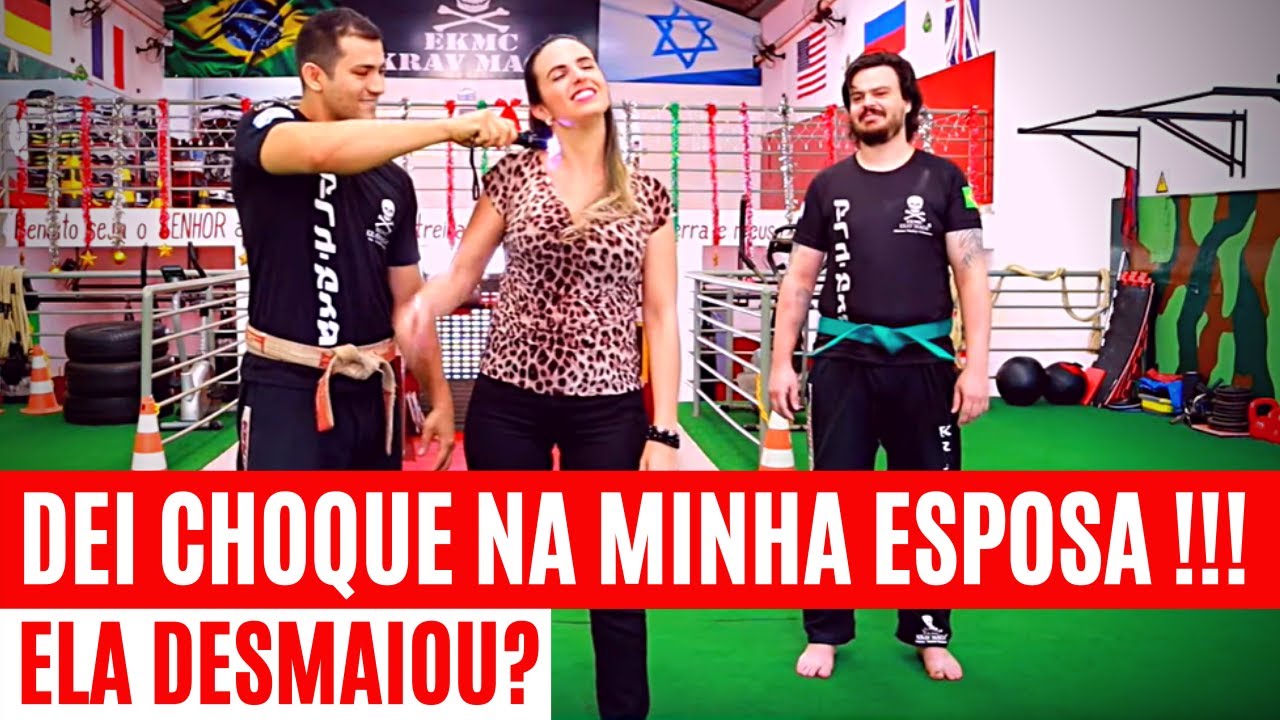 TESTANDO MAQUINA DE CHOQUE - FUNCIONA DEFESA PESSOAL