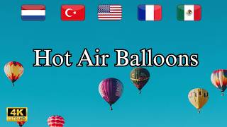 What Happens When Hot Air Balloons Float Over Stunning Nature in 4K?