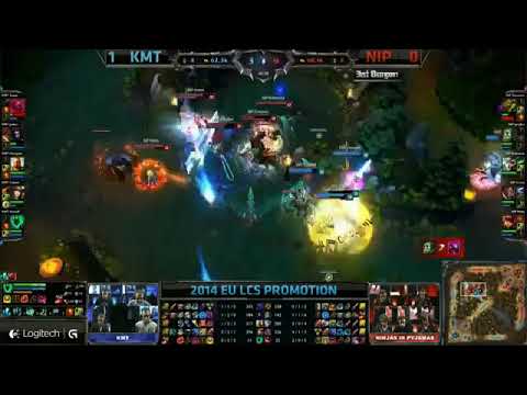 KMT Overpow Kayle VS NIP Nukeduck Riven Game 2 Highlights   2014 EU LCS Promotion Tournament HQ
