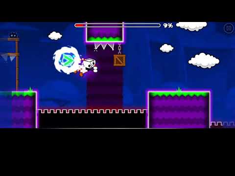 Cuphead geometry dash level complete 100%