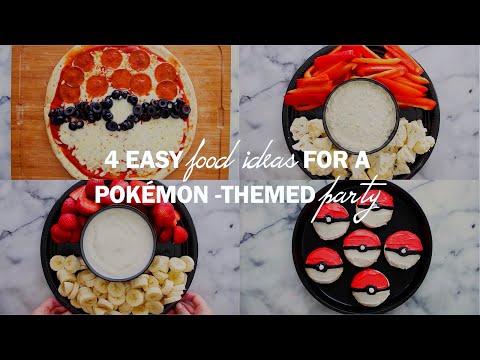 4 Easy Food Ideas for a Pokémon Themed Party
