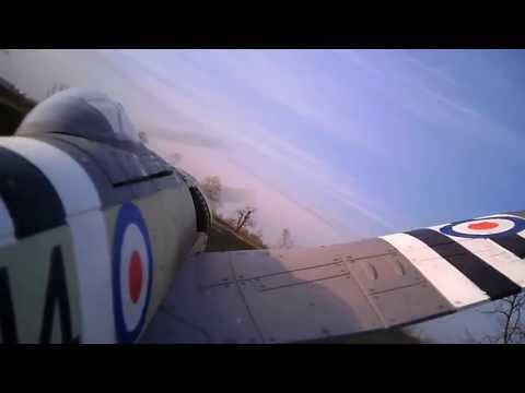 sea fury rc crash cam on board hd