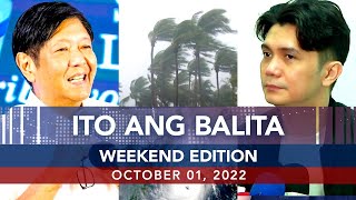 UNTV: Ito Ang Balita Weekend Edition | October 1, 2022