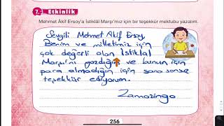 İstiklal Marşı ve Mehmet Akif Dinleme Metni Cevapları