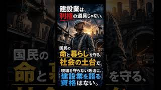 自民党でいいの？ #政治 #建設業 #日本