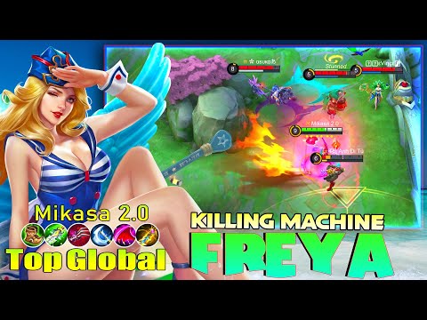 Freya Brutal Fighter is Back! Top Global Freya by Mikasa 2.0  ~ Mobile Legends