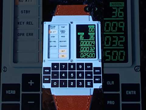 DSKY Moonwatch, un reloj para llevar en la muñeca el interfaz de los ordenadores del programa Apolo