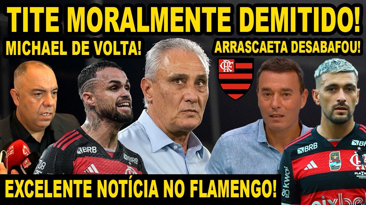 TITE MORALMENTE DEMITIDO DO FLAMENGO! AFIRMA RIZEK! ARRASCAETA DESABAFOU! EXCELENTE NOTÍCIA MENGÃO!