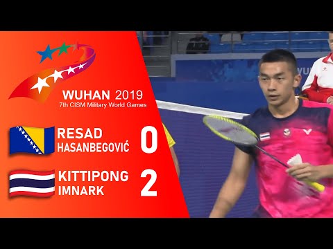 Badminton Men's Singles - Bosnia & Herzegovina vs Thailand - Round of 32 - 2019 World Military Games