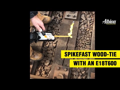  Dispensing SpikeFast Wood-Tie Remediation Material | Albion Engineering 