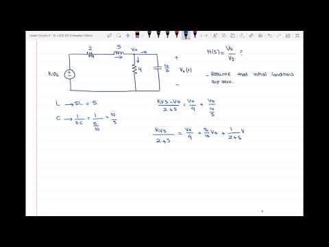 Finding the transfer function of a circuit