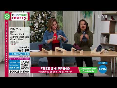 Bzees Glimmer Knot Machine Washable SlipOn Shoe