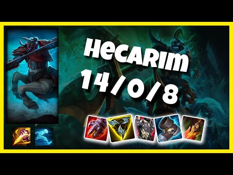 Hecarim vs Lillia KOREAN Challenger JUNGLE (14/0/8) - v11.3