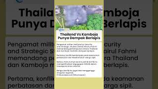 Konflik Thailand Vs Kamboja Dinilai Punya Dampak Berlapis, Begini Pernyataan dari Pengamat Militer