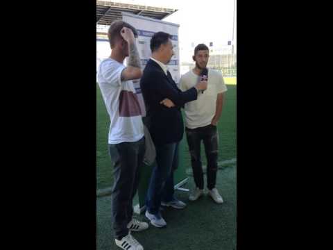 Luca Crecco e Ivan Provedel dopo Parma-B Italia 4-1