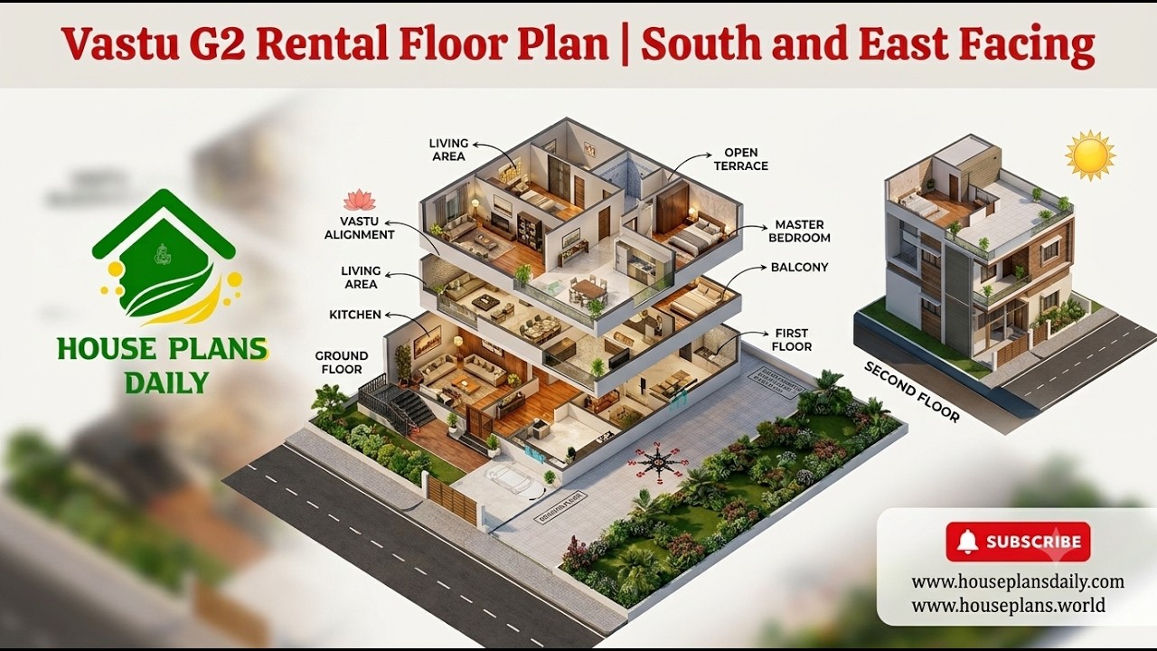 Vastu G2 Rental Floor Plan South and East Facing