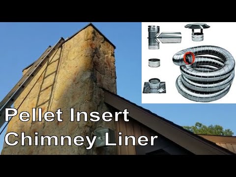 Pellet Stove Insert Chimney Liner Installation