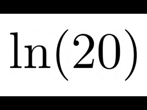 Find the Natural Logarithm of a Number given Other Values of the Natural Logarithm