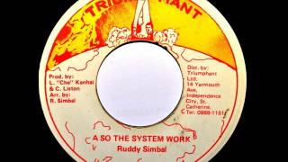Video thumbnail of "Ruddy Simbal - A So The System Work"