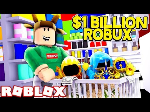 Roblox Shopping Simulator Spending 1 Billion Robux On Rare - 