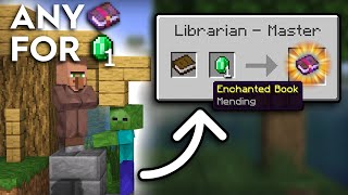 Minecraft Any Book For 1 Emerald - Trading Hall Tutorial - 1.20+