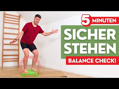 Sicher Stehen | Gleichgewichts-Training mit Balance-Check | + Tipps [🕒5 Minuten aktive Routine]