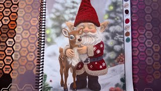 Part 4 🎄 Cozy Christmas Coloring Livestream | Gnome & Reindeer | Quiet Creative Time
