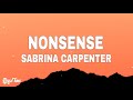 Sabrina Carpenter - Nonsense (Sped Up) [Lyrics]