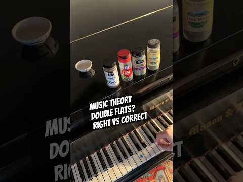 Spice jars on piano keys - Music Theory Double Flats