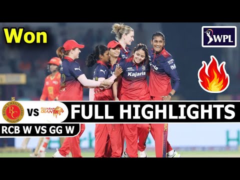 Royal Challengers Bengaluru Women vs Gujarat Giants Women – Full Highlights | WPL T20 2026