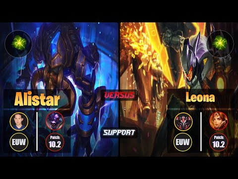 YellOwStaR ALISTAR (Support) [Aftershock] VS LEONA - Grandmaster EUW Patch 10.2